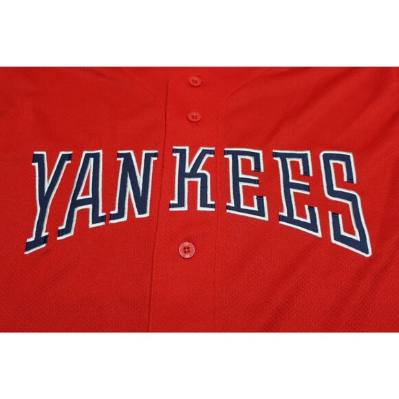 Starter 90s vintage men's MLB New York Yankees button front baseball jersey M - Picture 8 of 13